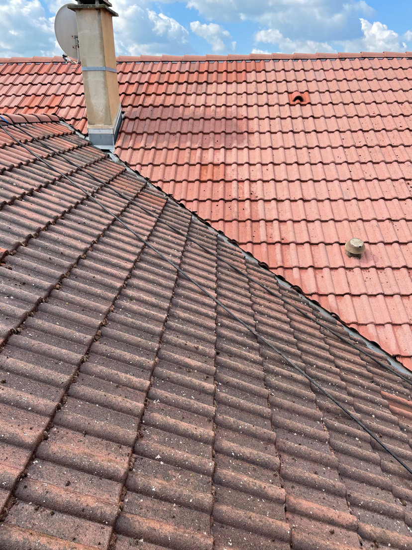 Nettoyage et démoussage de toiture